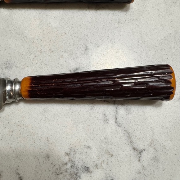 VTG Westall Richardson Stainless Steak Knife Set of 6 Bakelite Handles Sheffield - Picture 2 of 6